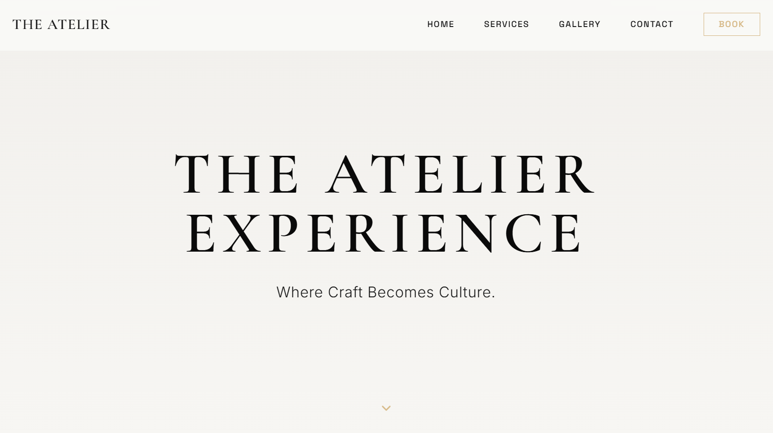 Boutique skincare website design