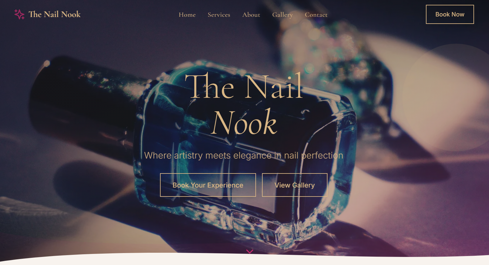 Boutique skincare website design
